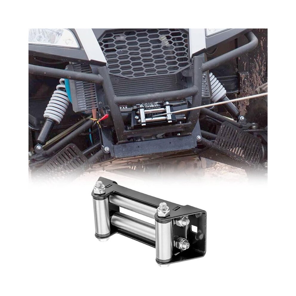 6" (152Mm) Winch Roller Fairlead Cable Guide Fit 4000-5500 Lbs Utv Winches 4714084827823