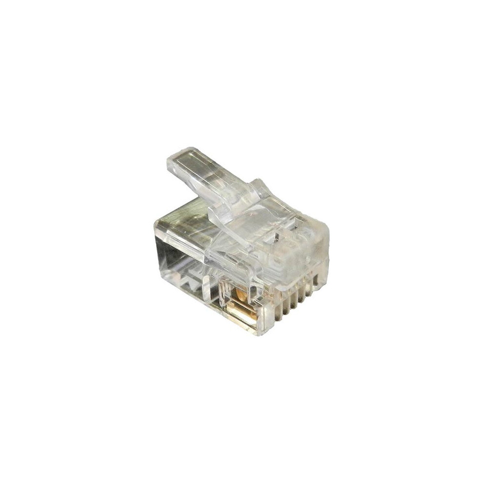 Cablenet RJ11 6P4C 24-26AWG Crimp Plug Stranded