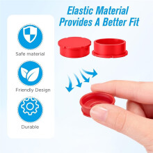 24 Pack Glass Vial Protective Vial Caps 3ml & 5ml Reusable Vials Covers Lids Cover Leak and Dust Proof Cap Storage Boxes