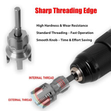 PPR Pipe Threading and Reaming Tool Kit - Professional Threader for Plumbing, Electric Drill Style Threading Tool