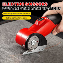 Rechargeable Cordless Electric Scissors Carpet Scissors with 5 Blades for Carpet Fabric Leather