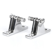 2pcs Boat Bimini Quick Disassembly Fixed Base Marine for Top Deck Hinge Mount Fitting Marine Hardware Yacht