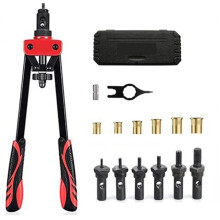 Kits de Pistola de Rebite Manual, Ferramenta de Rebite de Liga de Alumínio, para Fixação de Chapas Metálicas e Tubos