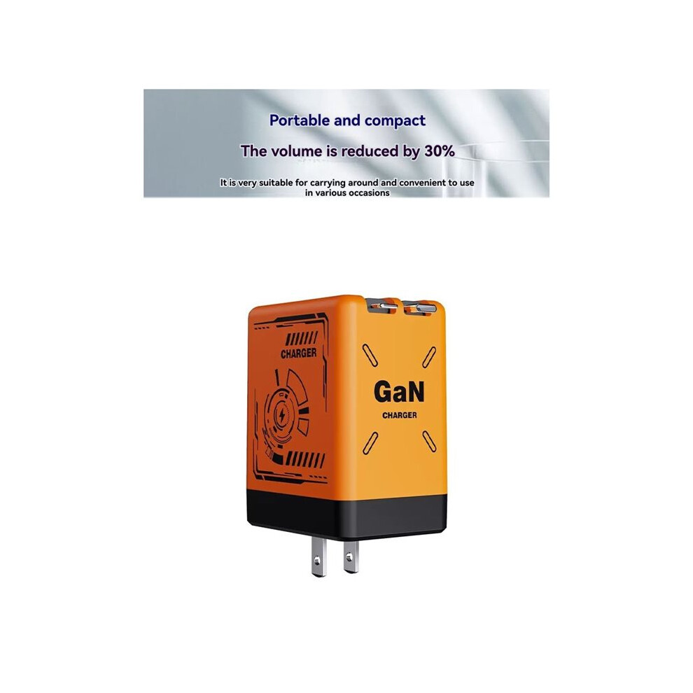 Gan 20W Fast Charging Usb Type C Cable High-Speed Charging Cord Retractable Data Cable Eu Plug 6034215287639