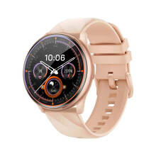 (Gold) Smart Watch Women Clock BT Call IP68 10 meters Waterproof Lady Smartwatch Sports Fitness Tracker 24H Heart Rate Monitoring