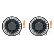2X Internal Radiation Cooling Fan for PS5 Consoles 23 Blades Cooler Fan for PS5 Host 12V 1.4A with Tools