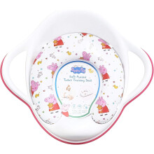 Peppa Pig Soft Padded Toilet Seat, White/Pink Portable Potty Detachable Cushion, Easy Wipe Cleaning