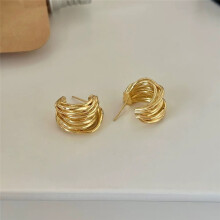 (Style A) Vintage Enamel Hoop Earrings with Tiny Crystal Accents, Huggie Snap Closure Fashion Ear Jewelry