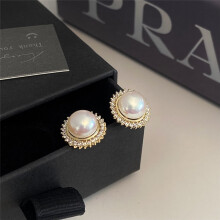 (Style O) Vintage Enamel Hoop Earrings with Tiny Crystal Accents, Huggie Snap Closure Fashion Ear Jewelry
