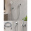 Silver 1.5m Pull-Out Shower Hose with Alloy Wire, Electroplated, Stainless Steel Nuts 5