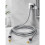 Silver 1.5m Pull-Out Shower Hose with Alloy Wire, Electroplated, Stainless Steel Nuts 1