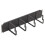 Cablenet 2u 100mm 4 Ring Cable Management Bar Black 1