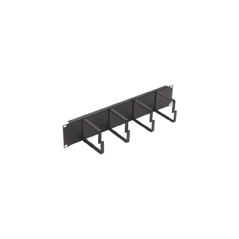 Cablenet 2U 100Mm 4 Ring Cable Management Bar Black 5056750315753