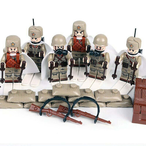 Wwii Soviet Russian Soldiers Mini Figures Kit  Christmas Gift 2