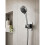 Chrome Silver and Black Shower Head Holder, Wall Mount Bracket 12x8x5.5cm 4