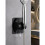 Black Shower Head Holder, Wall Mount Bracket, Universal Bathroom Mount 5