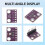 2PCS BME280 3.3V Sensor Module Atmospheric Pressure Temperature Humidity Sensors I2C SPI Breakout GY-BME280 10
