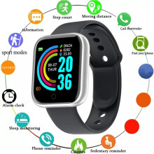 (Silvery) Smartwatch Men Women Wristwatches Smart Watch Message Fitness Monitor Bracelet Birthday Gift Electronic Clock For Android IOS