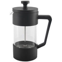 CafetièRe et ThéIèRe à Presse FrançAise, Presse à Café en Verre Borosilicate éPaissi Sans Rouille et Lavable au Lave-Vaisselle, Noir