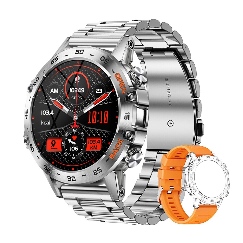 (Silve) Smart Watch Bluetooth Call Sport Fitness Tracker Health Monitor Smartwatch For Male 6900890399724