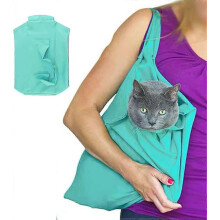 Reisetasche für Katzen zur Fellpflege, verstellbarer, atmungsaktiver Transport- und Fixiersack