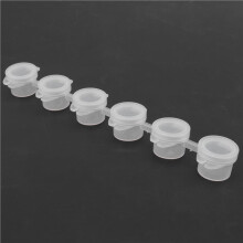 20 Strisce, 120 Vasetti, Strisce di Vernice Vuote e 20 Pezzi di Pennelli, Contenitori di Plastica Trasparenti, 3 Ml/0,17 Once
