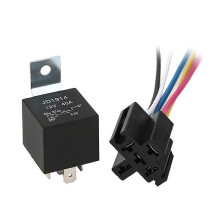 Pin 5 Pin Adjustable Light Flasher Blinker Electronic Relay with Relay Socket
