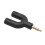 U Type Adapter Dual 3.5 MM Headphone Plug Audio Cables Splitter Microphone 2 in 1 Swivel Connector for Android 1