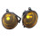 01-06 For- E46 For- E39 Yellow Lens Pair Bumper Fog Light Lamp Replacement 1