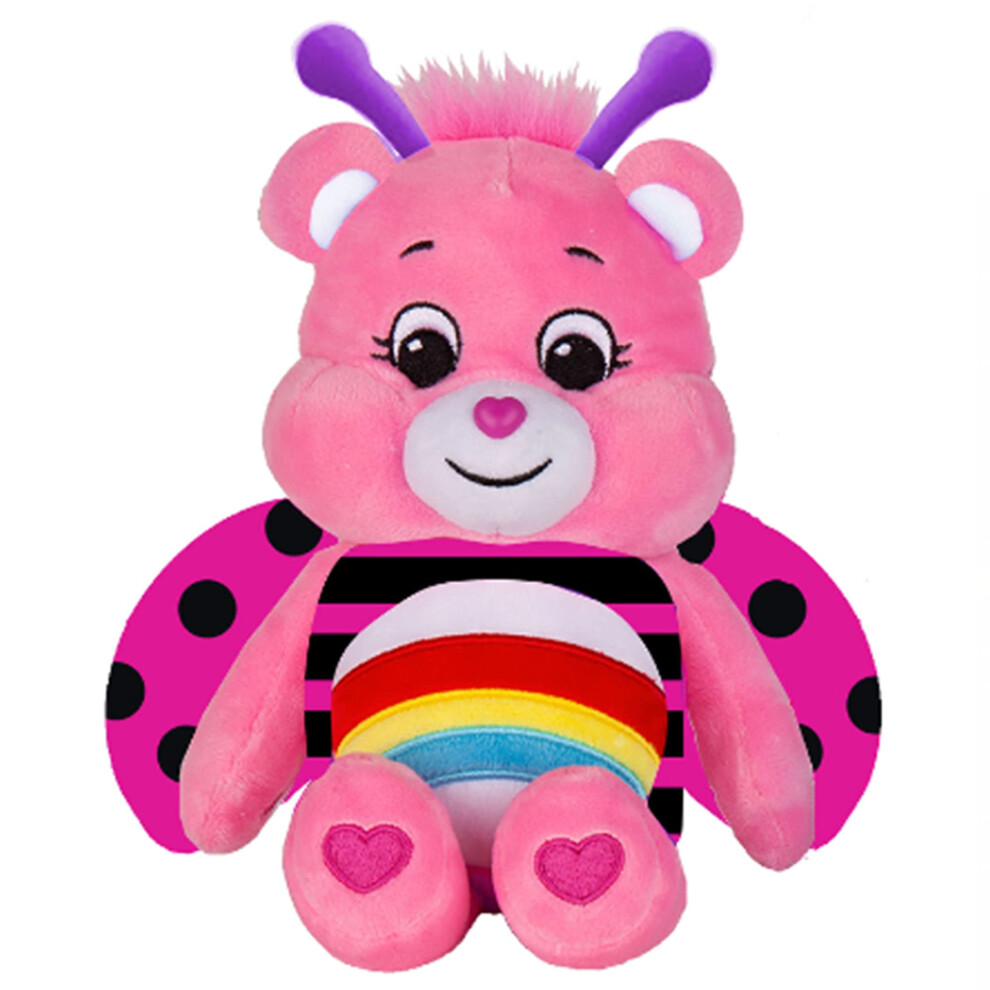 Care Bears - Basic Fun Lady Bug Cheer Bear 22Cm Bean Plush