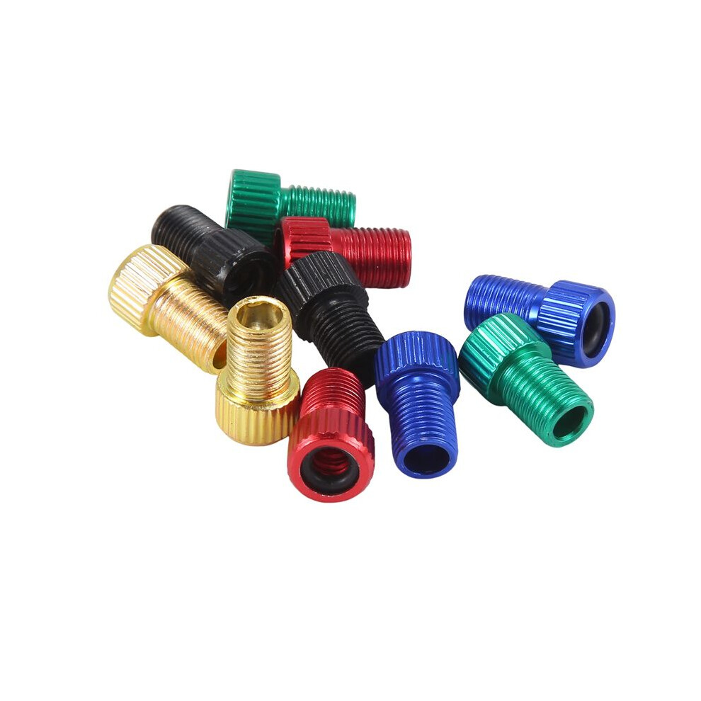 10Pcs Presta To Schrader Valve Adapter Converter Multicolor Bicycle Bike Tire Tube 6031501348845