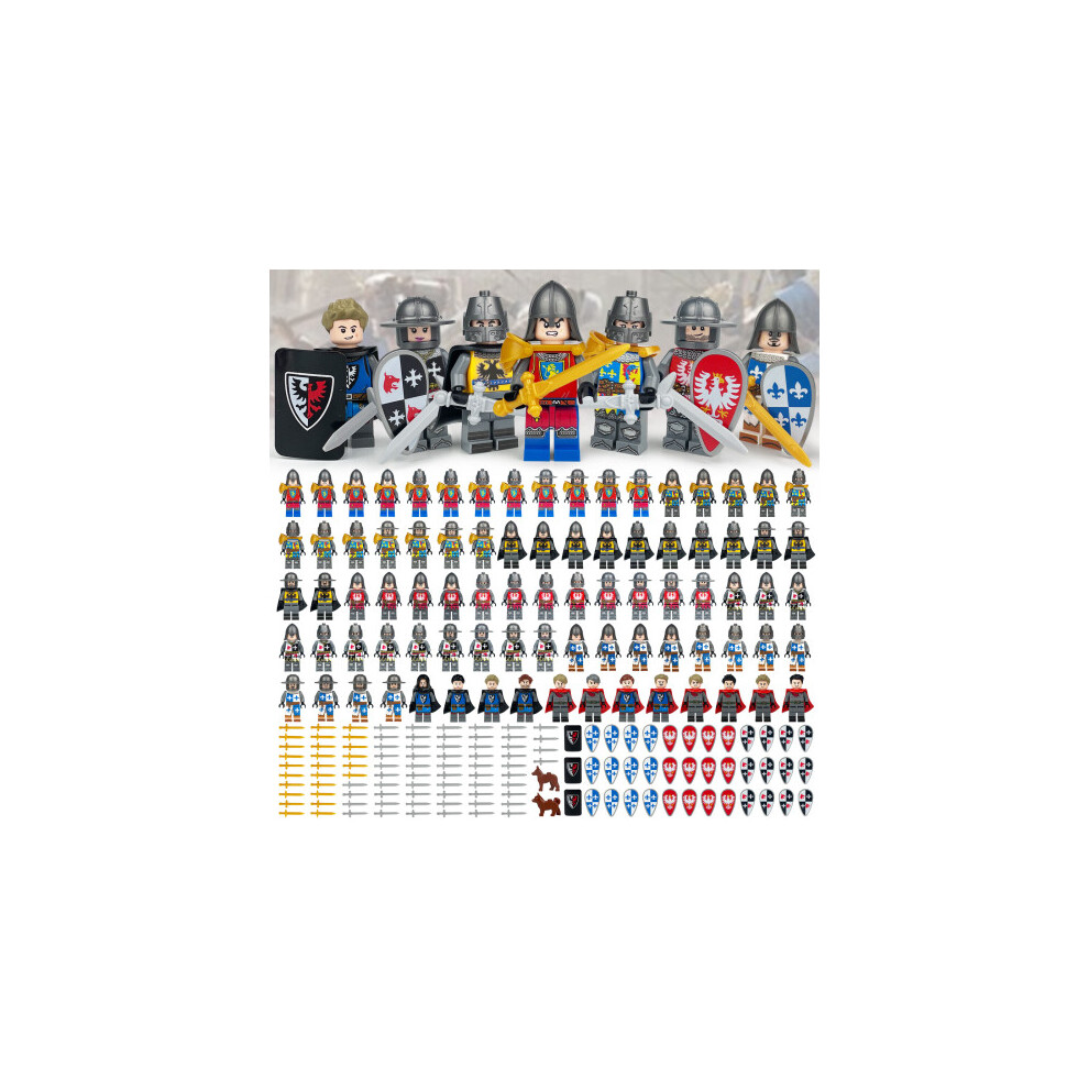 Photos - Action Figures / Transformers 84PCS Medieval Knights Military dragon soldiers building blocks of ancient Mini Figures Fits Lego(84PCS Medieval Knights)