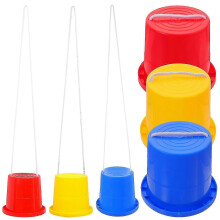 3 Pairs Plastic Jumping Stilts - Fun Outdoor Toy compatible with Kids' Balance Training