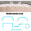 Bendable curtain rail compatible with ceiling or wall mount 2
