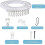 Bendable curtain rail compatible with ceiling or wall mount 3