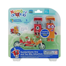 Learning Resources Numberblocks One and Two Bike Adventure, Ages 3+, Numberblocks Toys, Posable Fig