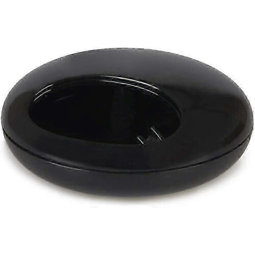 Black Pebble Ash Tray with Secure Cover compatible with Minimal Odor 2