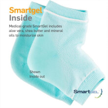 Moisturizing Gel Heel Sleeves Combo Pack for Dry Cracked Feet with Deep Hydration Day Night Relief