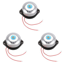 3pcs 55mm Diameter Fire Alarm Electric Gong Bell AC 220V