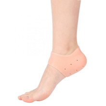 Breathable Heel Gel Cushions, Silicone Gel Heel Protector for Pain Relief, Anti-cracking Cushion Pad to Repair Dry Heels, Medical-grade Silicone
