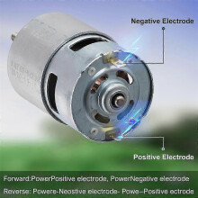755 DC Motor with Long Shaft compatible with Weed Trimmer 21V Grass Cutter Motor compatible with Efficient Cutting