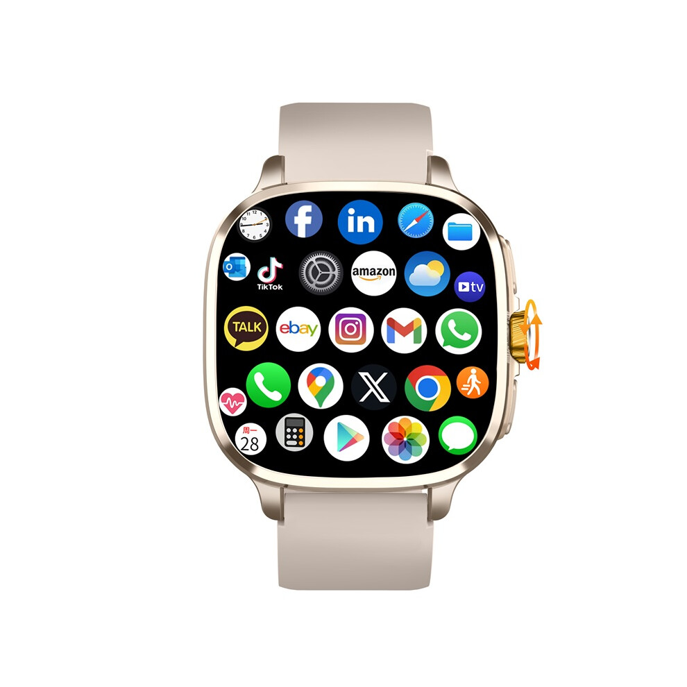 Smartwatch Full Netcom Smart Watch With 190 Rotary Camera Gps Position Wifi Nfc 2100Mah Battery 2.4Inch Amoled 6900890400505