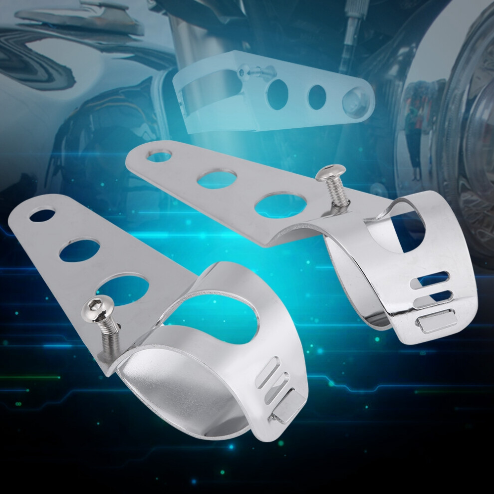 Chrome Fork Headlight Mount Bracket 35-43Mm 7293282966604