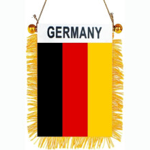 (France, 15x20cm) Tassel Window Suction Cup Mini Flag - National Team Country Satin Small Pennant - Portable Flag for Car, Window, Party