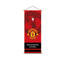 (7, 38x104cm) Football Club Decorative Flag 38x104cm Vertical Banner Fan Supplies Hanging Flag