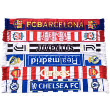 (Real Madrid) 5PCS Soccer Team Logo Warm Scarf  Fan Fleece Scarf