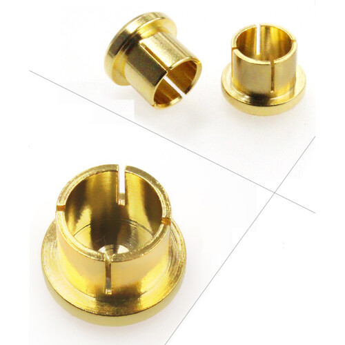 10Pcs Gold Plated Short Circuit Socket Phono Connector RCA Shielding Jack Socket Protect Cover Cap, Gold 1