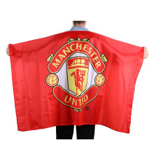 (Real Madrid) World Cup Fan Cloak Flag Poncho Soccer Club Cape Scarf