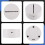 12 Pack 3D Night LED Light Lamp Base + Remote Control + USB Cable, 16 Colors Light Show Display Stand for Acrylic White 3