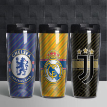 (Barcelona) Soccer Souvenir Water Bottle Fan Gift Stainless Steel Insulated Tumbler Sports Mug 420ml